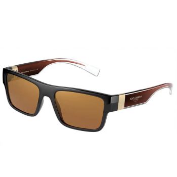 Kính Mát Dolce & Gabbana D&G Sunglasses DG 6149 32956H 56 Transparent Tobacco Màu Nâu