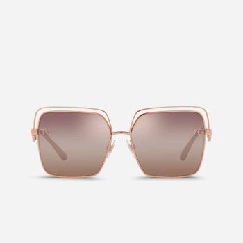 Kính Mát Dolce & Gabbana D&G Advertising DG Pin Sunglasses Màu Hồng Gold