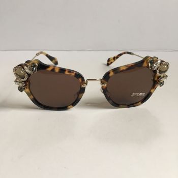 Kính Mát Miu Miu By Prada Sunglasses SMU03S Crystal-Embellished