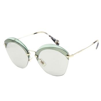 Kính Mát Nữ Miu Miu SMU 53S VX1-5J2 Green Authentic Sunglasses 62-16