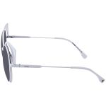 Kính Mát Fendi Eyeshine Grey Silver Mirror Cat Eye Ladies Sunglasses FF 0177/S DMV53SS Màu Xám