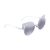 Kính Mát Fendi Eyeshine Grey Silver Mirror Cat Eye Ladies Sunglasses FF 0177/S DMV53SS Màu Xám