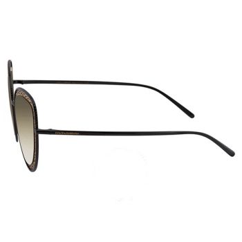 Kính Mát Dolce & Gabbana D&G Ladies Black Cat Eye Sunglasses DG222613116E54