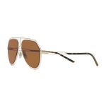 Kính Mát Dolce & Gabbana D&G DAviator Sunglasses With Metal Rims Brown