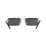 Kính Mát Miu Miu 58 KJLLaL Sunglasses Silver Grey Glitter Sole