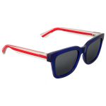 Kính Mát Gucci Transparent Blue Square Sunglasses