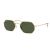 Kính Mát Rayban Octagonal Legend Gold Green Classic G-15 Màu Xanh Green Size 54
