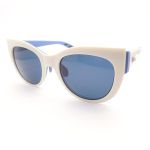 Kính Mát Dior White Blue New Decale 1/S Cat Eye Baby Rubber Matte Sun