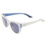 Kính Mát Dior White Blue New Decale 1/S Cat Eye Baby Rubber Matte Sun