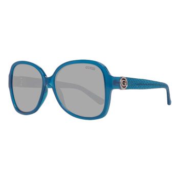 Kính Mát Guess Smoke Butterfly Ladies Sunglasses GF0275 87A 58 Màu Xanh Blue