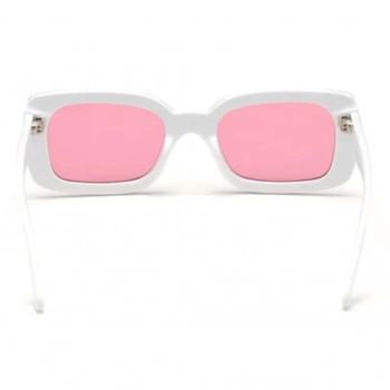 Kính Mát Guess Pink White Square Sunglasses GU758921S53 Màu Hồng Trắng