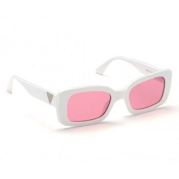 Kính Mát Guess Pink White Square Sunglasses GU758921S53 Màu Hồng Trắng