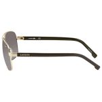 Kính Mát Lacoste Brown Gradient Rectangular Unisex Sunglasses L162S 714 61 Màu Nâu
