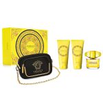 Set Nước Hoa Nữ Versace Yellow Diamond Piece Gift Set 4 Món (EDT 90ml + Body Lotion 100ml + Shower Gel 100ml + Túi)