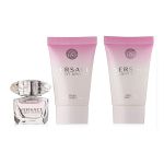 Set Nước Hoa Nữ Versace Bright Crystal Mini Gift Set 3 Món (Bright Crystal EDT 5ml + Dưỡng Thể 25ml + Sữa Tắm 25ml)