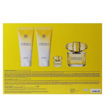 Gift Set Nước Hoa Versace Yellow Diamond EDT 4 Món