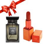 Combo Tom Ford (Nước Hoa Oud Wood 100ml + Son TF 16 Đỏ thuần Vỏ Cam)