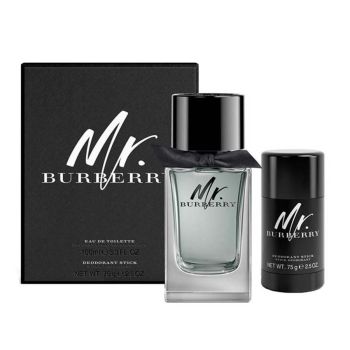 Set Nước Hoa, Lăn Khử Mùi Burberry Mr Burberry (EDT 100ml, Deodorant 75g)