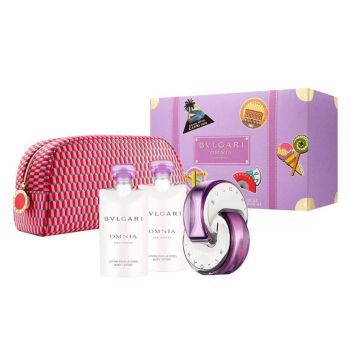 Set Nước Hoa Bvlgari Omnia Amethyste EDT Spray 65ml 4 Pieces