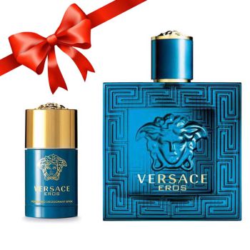 Combo Versace Eros Man (Nước Hoa EDT 100ml + Lăn Khử Mùi 75ml)