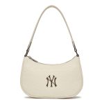 Túi Xách MLB Monogram Embossed Hobo Bag New York Yankees 3ABQS022N-50CRS Màu Trắng