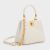 Túi Xách Nữ Charles & Keith CNK  Tillie Quilted Top Handle Bag Cream CK2-50782081 Màu Trắng Kem