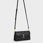 Túi Đeo Chéo Charles & Keith CNK Marietta Textured Quilted Crossbody Bag  CK2-80701303 Màu Đen