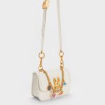 Túi Đeo Vai Nữ Charles & Keith CNK Judy Hopps Metallic Accent Bag Chalk CK2-50782059 Màu Trắng