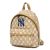 Balo MLB Classic Monogram Jacquard Mini Backpack New York Yankees 3ABKS012N-50BGD Màu Be