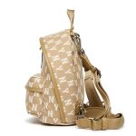 Balo MLB Classic Monogram Jacquard Mini Backpack New York Yankees 3ABKS012N-50BGD Màu Be