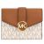 Ví Michael Kors MK Carmen Medium Logo And Faux Leather Wallet 35S2GNMF8B Màu Nâu