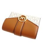 Ví Michael Kors MK Carmen Medium Logo And Faux Leather Wallet 35S2GNMF8B Màu Nâu