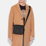 Túi Đeo Chéo Coach Nam Sullivan Flap Crossbody In Signature Canvas C9870 Màu Đen Xám