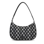 Túi Xách MLB Monogram Jacquard Hobo New York Yankees 3ABQS012N-50BKS Ss2022 Màu Đen