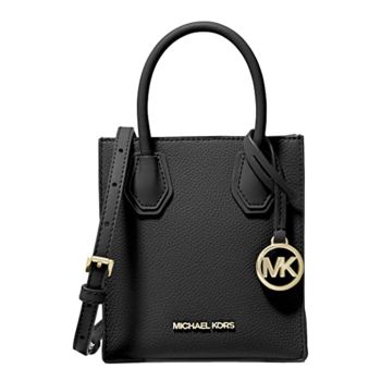 Túi Xách Tay Michael Kors MK Wome’s Black Merer Extra – Small Pebbled Leather Crossbody Bag Màu Đen
