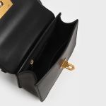 Túi Xách Nữ Charles & Keith CNK Metallic Turn-Lock Bag CK2-50781528 Màu Đen