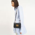 Túi Xách Nữ Charles & Keith CNK Metallic Turn-Lock Bag CK2-50781528 Màu Đen
