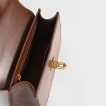 Túi Xách Nữ Charles & Keith CNK Metallic Turn-Lock Bag CK2-50781528 Màu Nâu
