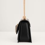 Túi Pedro Buckled Croc-Effect Shoulder Bag PW2-75060043 Màu Đen