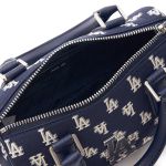 Túi Xách Nữ MLB Jacquard Boston Classic Monogram S  LA Dodgers 3ABWS013N-07NYD Màu Navy