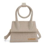 Túi Xách Tay Nữ Jacquemus Le Chiquito Noeud Bag In Light Grey 213BA0053071 140 Màu Xám Nhạt