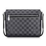 Túi Đeo Chéo Nam Louis Vuitton LV District PM N42710 Damier Bag Màu Đen Xám