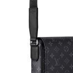 Túi Đeo Chéo Nam Louis Vuitton LV Monogram District PM M46255 Màu Đen Xám