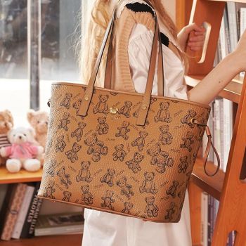 Túi Tote Nữ TTWN BEAR TN2122 Màu Nâu