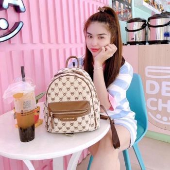 Balo Nữ TTWN BEAR TN2403 Màu Kem Lưới