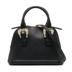 Túi Xách Tay Nữ Versace Jeans Couture Black Logo Couture Hand Bag Màu Đen