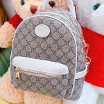 Balo Nữ TTWN BEAR Họa Tiết Lưới TN2819 TN3022 Màu Ghi Trắng