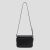 Túi Đeo Chéo Nữ SMFK Black Leather With Silver Logo B0005BM Màu Đen