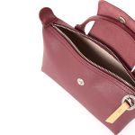 Túi Xách Nữ Longchamp Le Pliage Make-up Tas Van Leer Bordeauxrood Màu Đỏ Đô