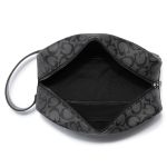 Túi Cầm Tay Nam Guess Logo Dopp Kit Travel Bag Màu Đen